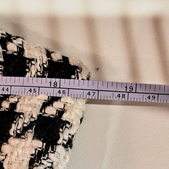 NWT new with tag open neck bare shift dress in a thick material houndstooth - Picture 7 of 10